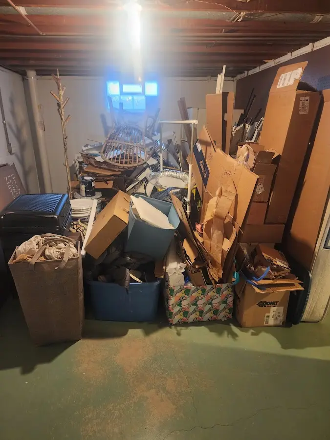 Roll-off dumpster container at job site for 20 Yard Dumpster Rental in Upper Saucon